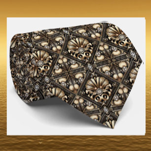 Cravate pour Homme Cravates Art Déco Faux Diaman