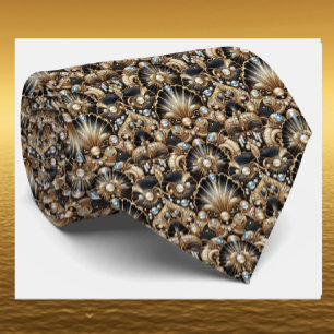 Cravate pour Homme Cravates Art Déco Faux Diaman