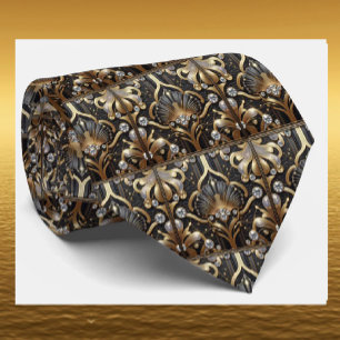 Cravate pour Homme Cravates Art Déco Faux Diaman