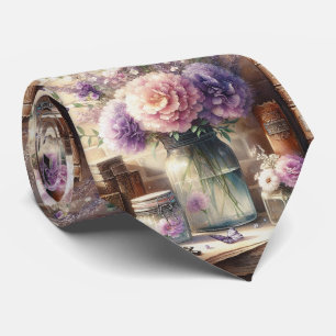 Cravate pour homme Nœud papillon floral pour mar