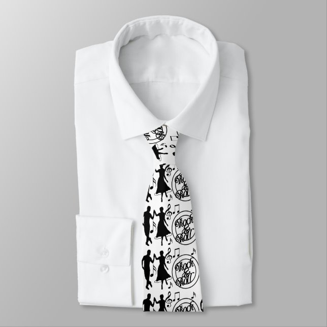 CRAVATE POUR VOTRE HOMME QUI AIME "ROCK AND ROLL"/ (Attaché)