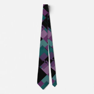 Cravate Pourpre et Teal
