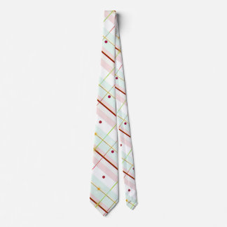 Cravate Preppy Atomic Age Plaid Necktie