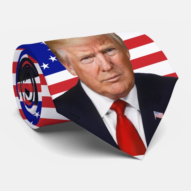 Cravate Président Donald Trump - Betsy Ross Drapeau ! (Roulé)