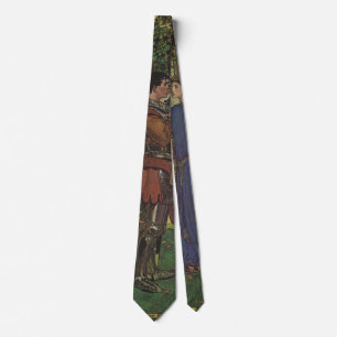 Cravate Prince Chevalier Héros Vintage Armure Brillante Pr