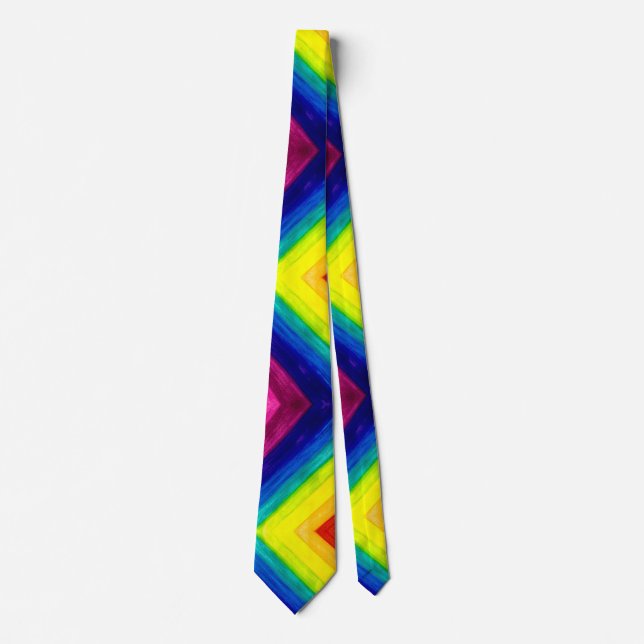 Cravate Prisme de dégradé Rainbow Art Necktie (Devant)