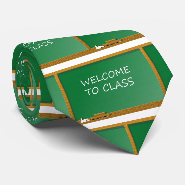 Cravate Professeur Principal Bienvenue À La Classe (Roulé)