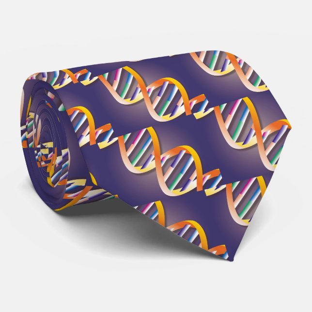 Cravate Projecteur d'ADN Science Médicale (Roulé)