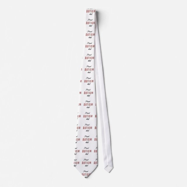 Cravate Proud autism dad (Devant)