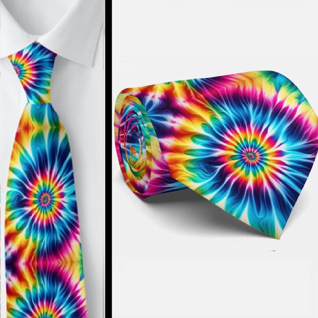 Cravate Psychedelic Tie-Dye Pattern (Créateur téléchargé)