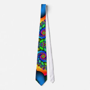 Cravate psychédélique de hippie