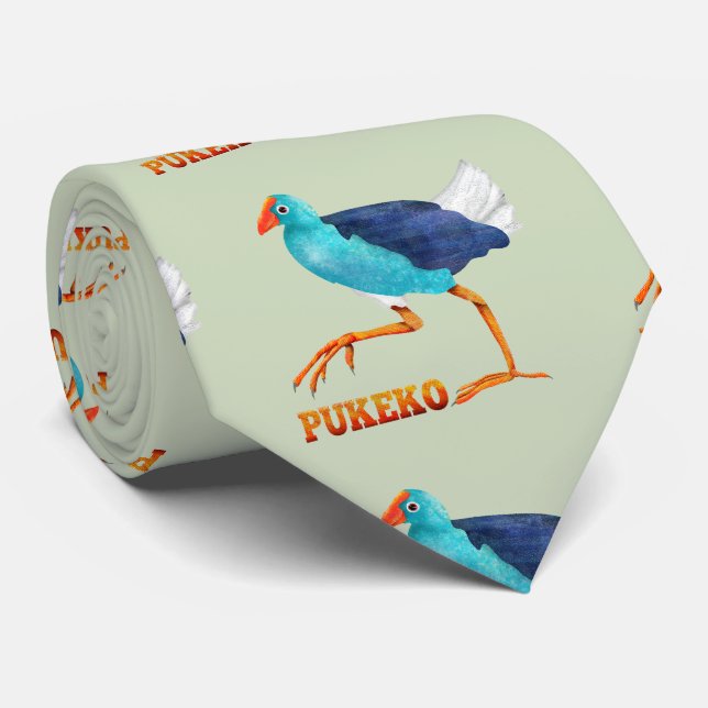 Cravate Pukeko (Roulé)