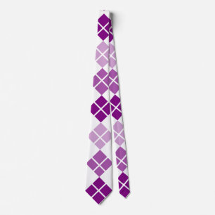 Cravate Purple Argyle Custom Tie