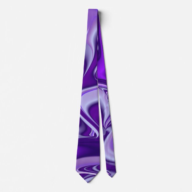 Cravate Purple Dream, Imaginaire Abstrait Rainbow-Art (Devant)