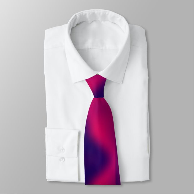 Cravate Purple Pink Color Gradient (Attaché)