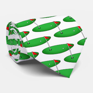 Cravate Putting green print neck tie gift for golfer
