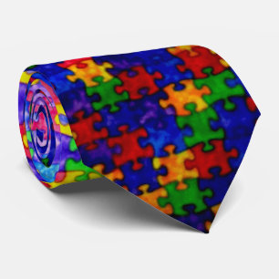 CRAVATE PUZZLE DE SCIE DE ZIG