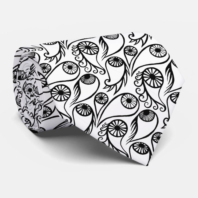 Cravate Quirky Paisley Eye Motif Déplaisant Funny Hallowee (Roulé)