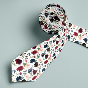 Cravate Radiant Bloom   Motif Floral
