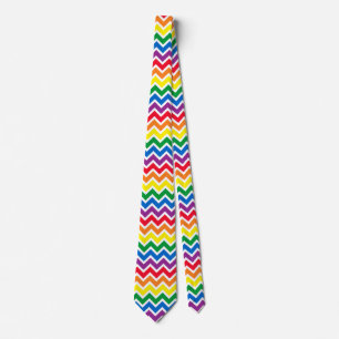 Cravate Rainbow Chevron