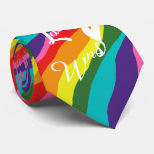 Cravate Rainbow Love gagne