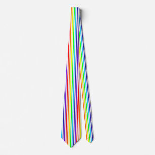 Cravate Rainbow Pinstripe