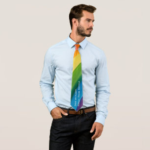 Cravate RAINBOW Sauvegarder ma planète (personnalisable)