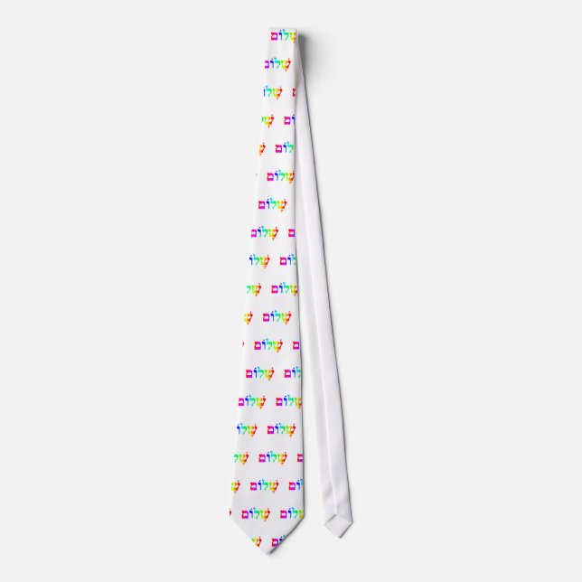Cravate Rainbow Shalom (Devant)
