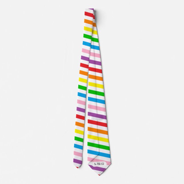 Cravate Rainbow Tie with Secret Message (Dos)