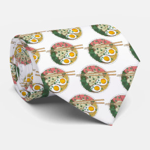 Cravate Ramen Noodles Bowl Restauration Japonaise Foin