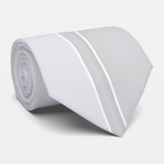 Cravate Rayé de pinstripes argent/gris