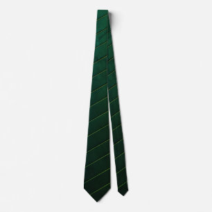 Cravate Rayure diagonale noire et or classique