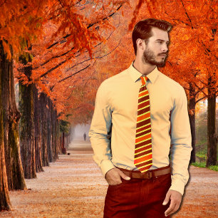 Cravate Rayures d'humeur d'automne