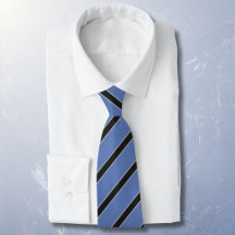 Rayures diagonales noires sur bleu classique