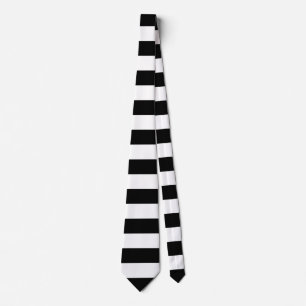 Cravate Rayures horizontales noires