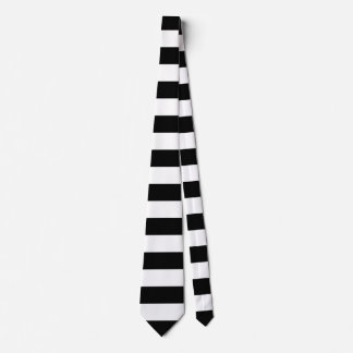 Cravate Rayures horizontales noires
