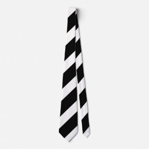 Cravate Rayures noires et blanches