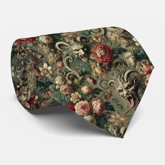 Cravate 🩸 Récolte Renégade - Gothique victorien (Roulé)