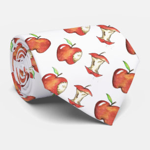 Cravate Red Apple Apples + Core Teacher Teaching Gift Tie