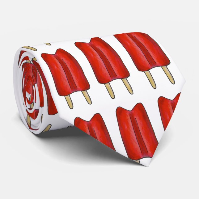 Cravate Red Blue Patriotic Twin Pop Popsicles 4 juillet (Roulé)
