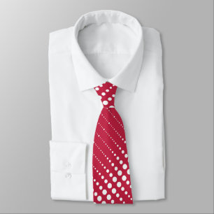 Cravate Red polka dot , polka dot, retro 