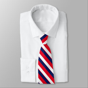 Cravate Red, White et Midnight Presidential Stripe Tie