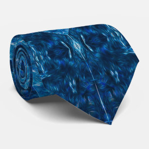 Cravate Reflet Azur Profond