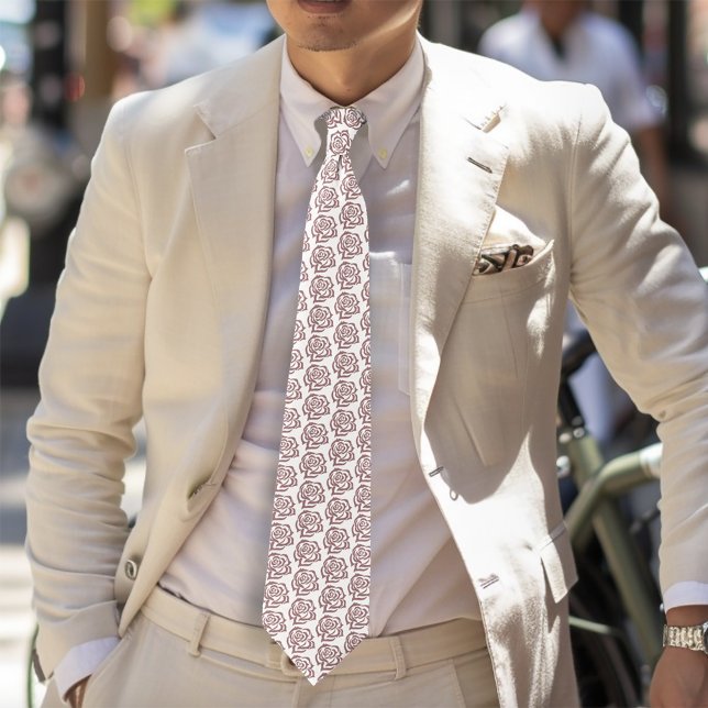 Cravate Régence rose Roses (Créateur téléchargé)