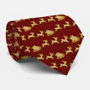 Cravate Reindeer Sleigh