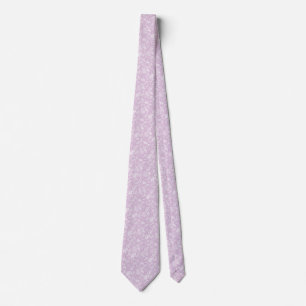 Cravate Ressort lilas en pastel Paisely