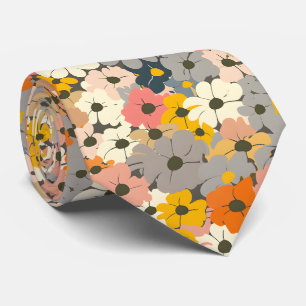 Cravate Retro Floral Cottagecore