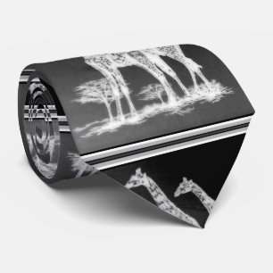 Cravate Rétros girafes africaines rares dans conception