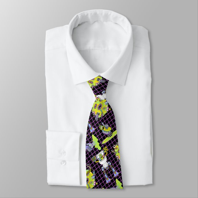 Cravate RICK ET MORTY™ | Motif du portail de prélèvement (Attaché)