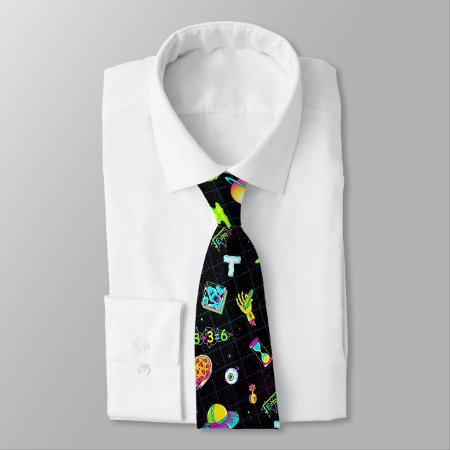 Cravate RICK ET MORTY™Saison 3 de Psychedelic Motif (Attaché)